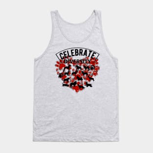 CELEBRATE DIVERSITY DOG Tank Top